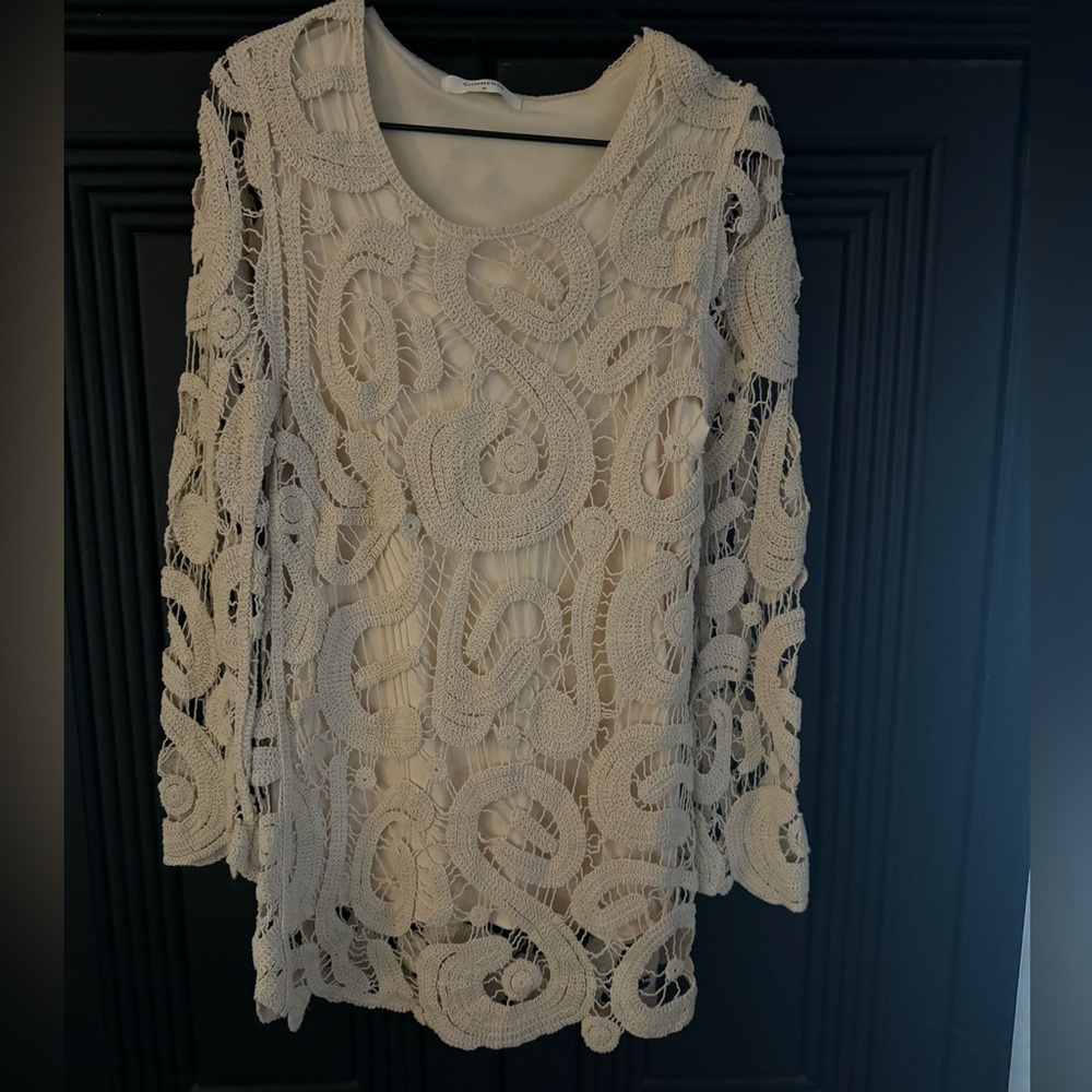 Crochet mini dress